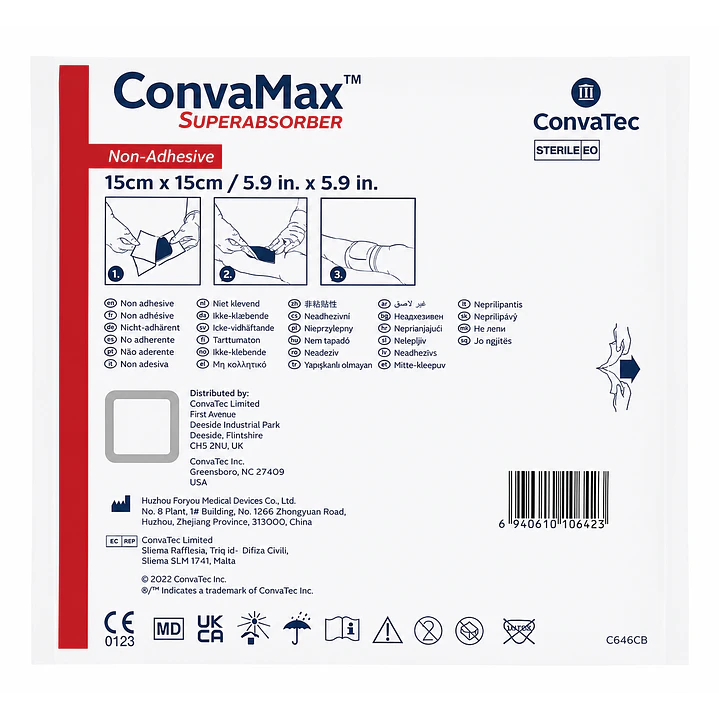 Convamax Superabsorbente 15x15cm Caja x10 3