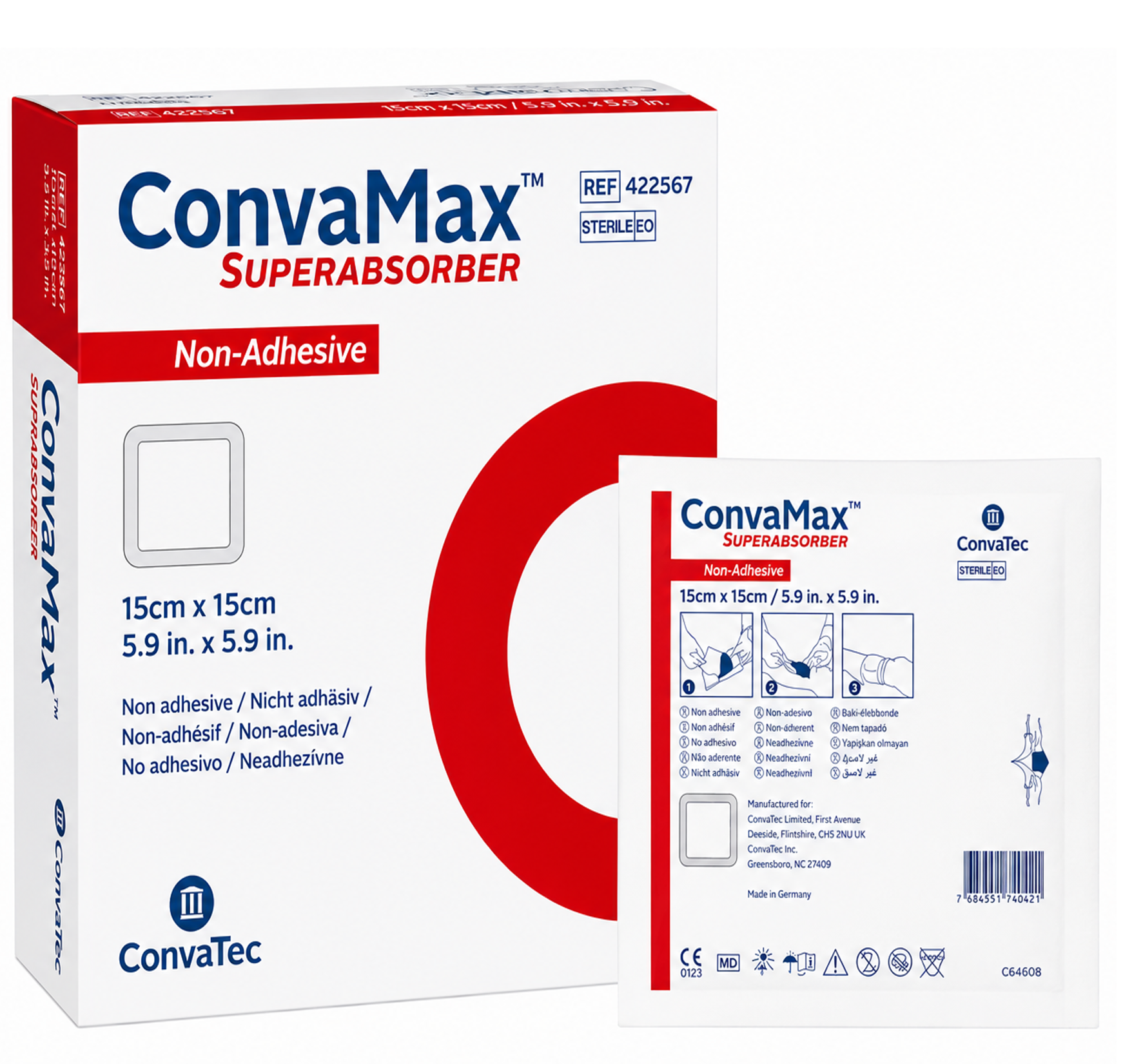 Convamax Superabsorbente 15x15cm Caja x10