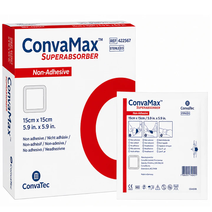 Convamax Superabsorbente 15x15cm Caja x10 1