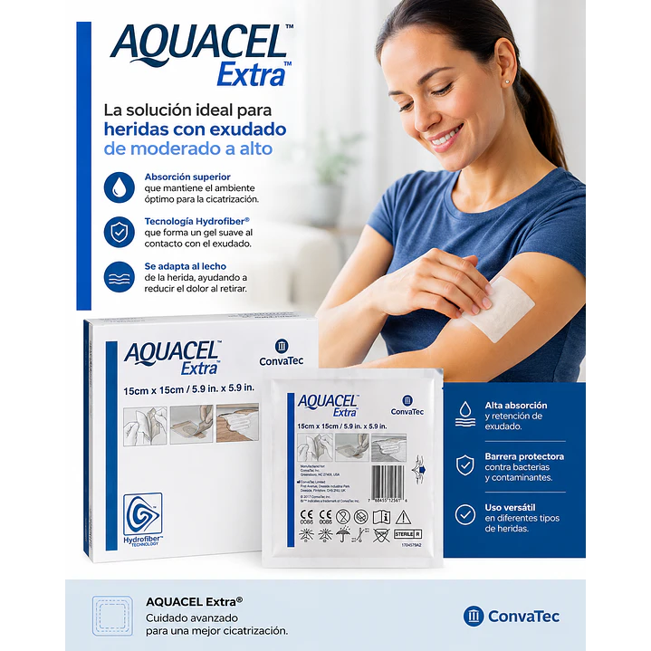 Aposito Aquacel Extra 10cmx10cm Convatec (unidad) 3