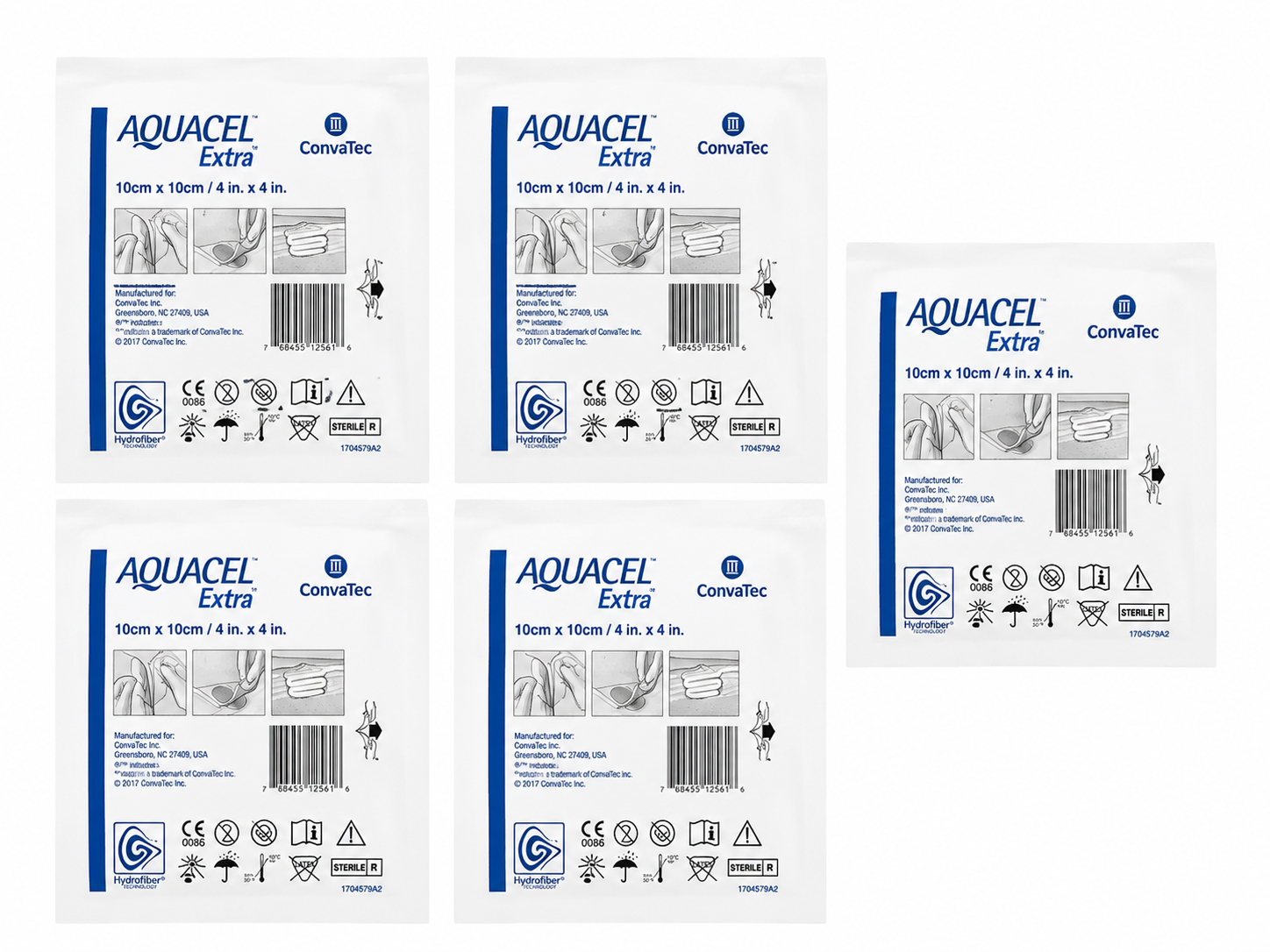 Aposito Aquacel Extra 10cmx10cm Convatec Pack x5