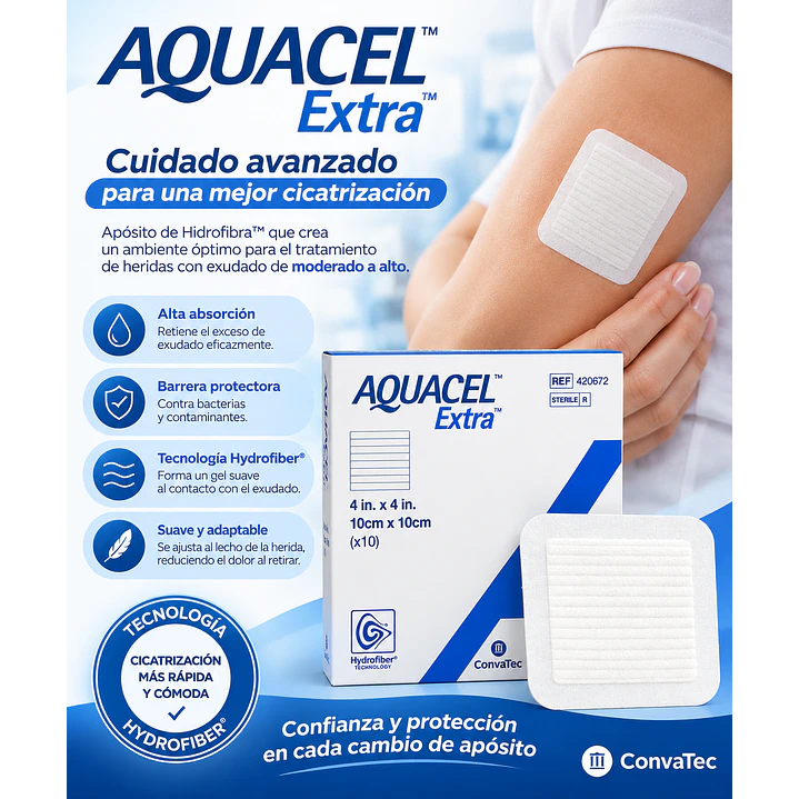 Aposito Aquacel Extra 10cmx10cm Convatec Caja x10 4