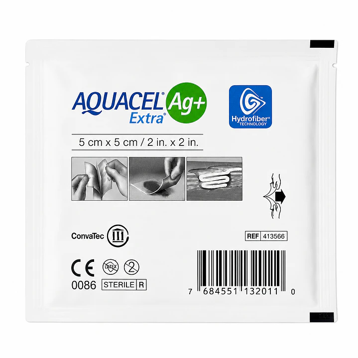 Aquacel Extra Alginato De Plata Convatec 5cmx5cm (unidad) 1