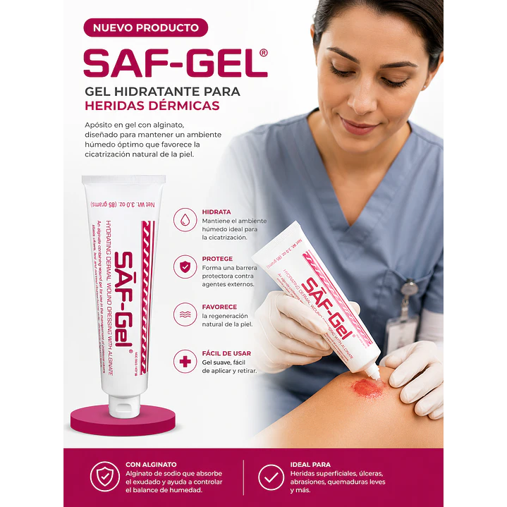 Saf Gel 85g Hidratante Heridas Pack x2 5