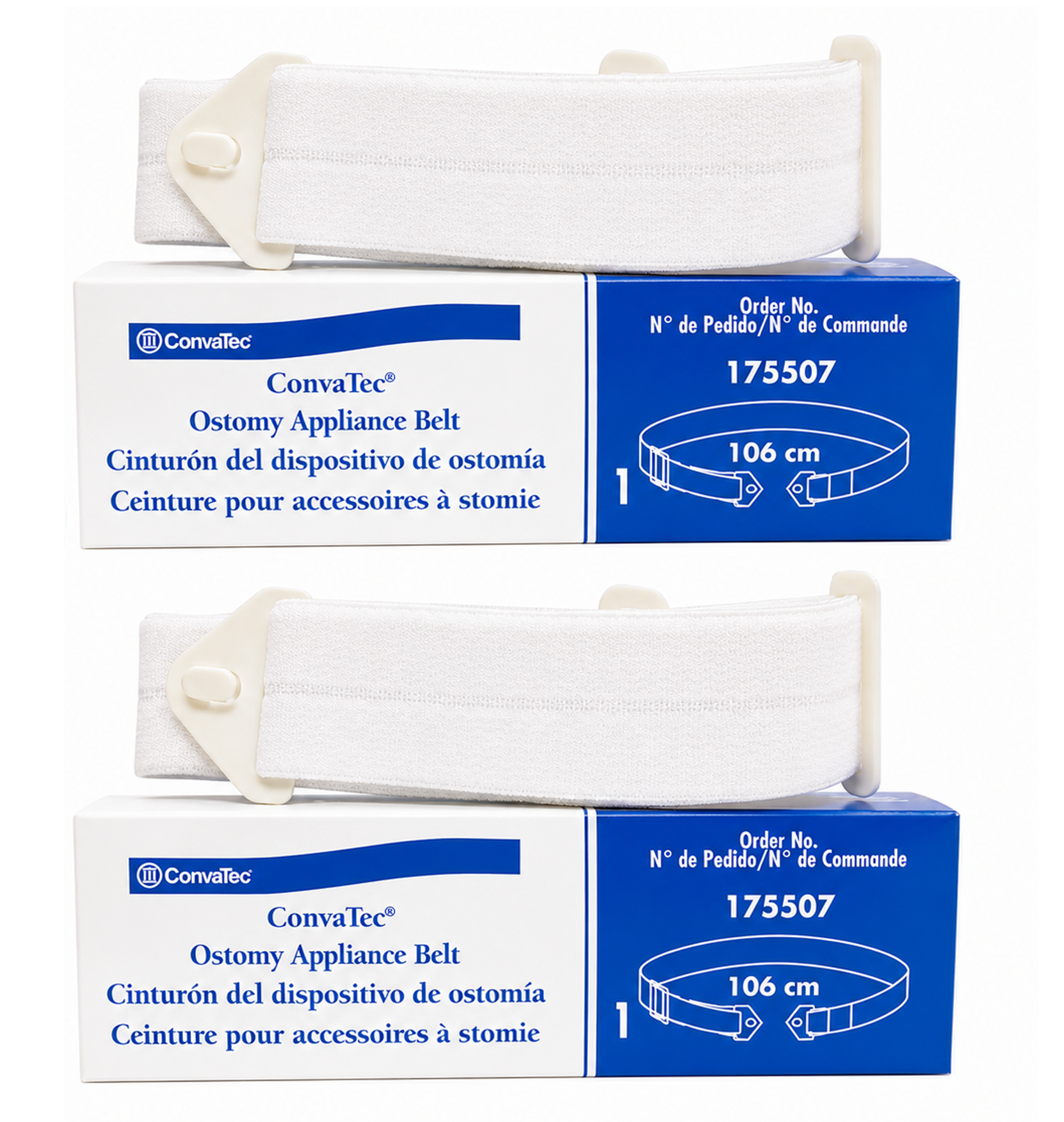 Cinturón Ostomía Convatec Ajustable 106cm Pack x2
