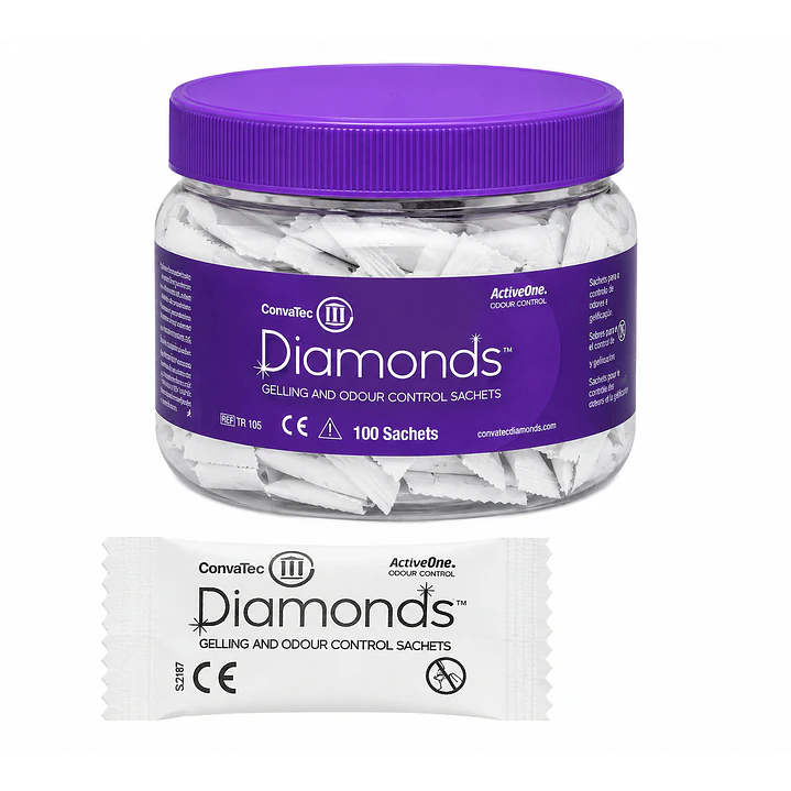 Diamonds Gelificante Control Anti Olor Ostomia Convatec x100 Pack x2 3