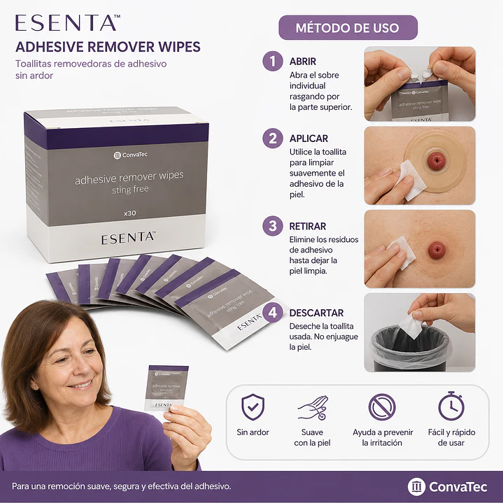 Toallitas Removedoras Esenta Caja x30 Pack x2 6