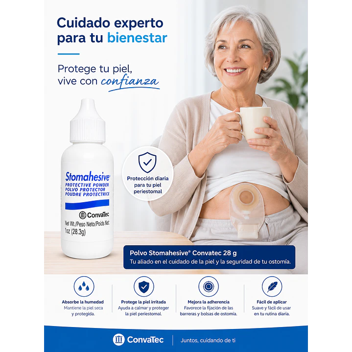 Polvo Protector Stomahesive Convatec Ostomia 28.3g Pack x3 3