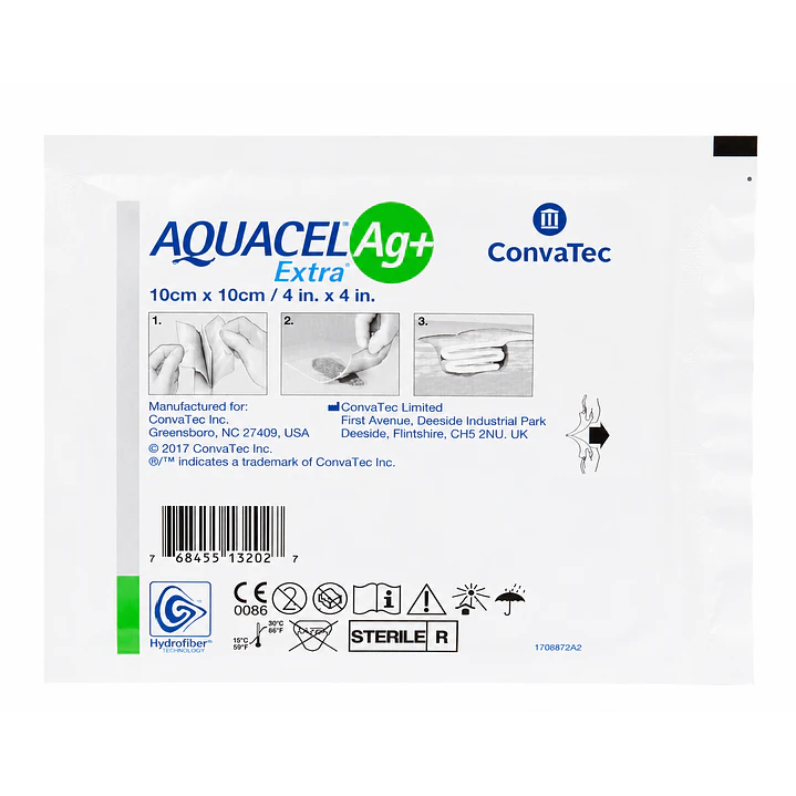 Aquacel Ag Extra 10x10cm Convatec (Unidad) 2