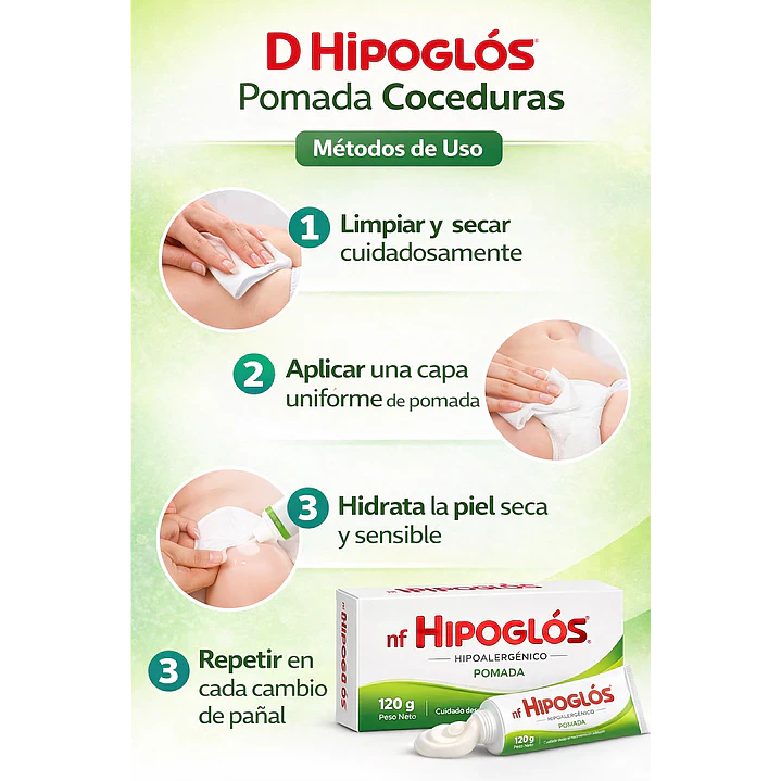 Hipoglos Pomada Coceduras 120 Gr Pack X6 6