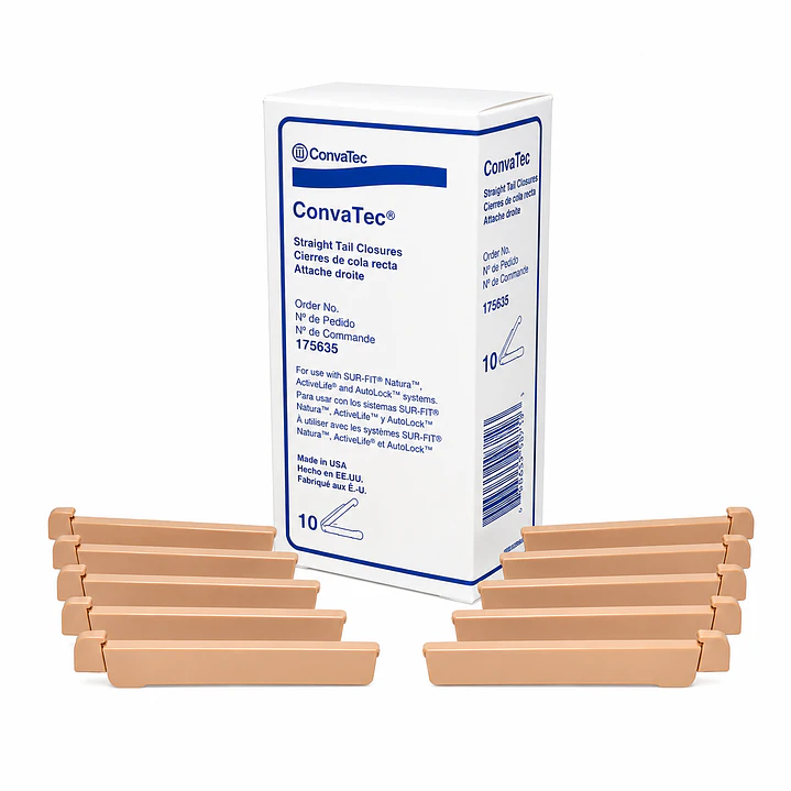 Pinza Clamp Cierre Bolsa Ostomía Convatec x10 1