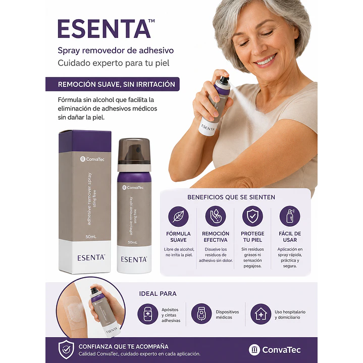 Esenta Removedor Adhesivo Spray 50ml Convatec (Unidad) 5