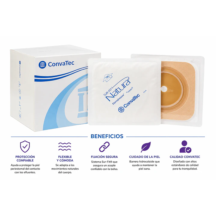Barrera Placa Surfit Natura Flexible Convatec 57mm Caja x10 7