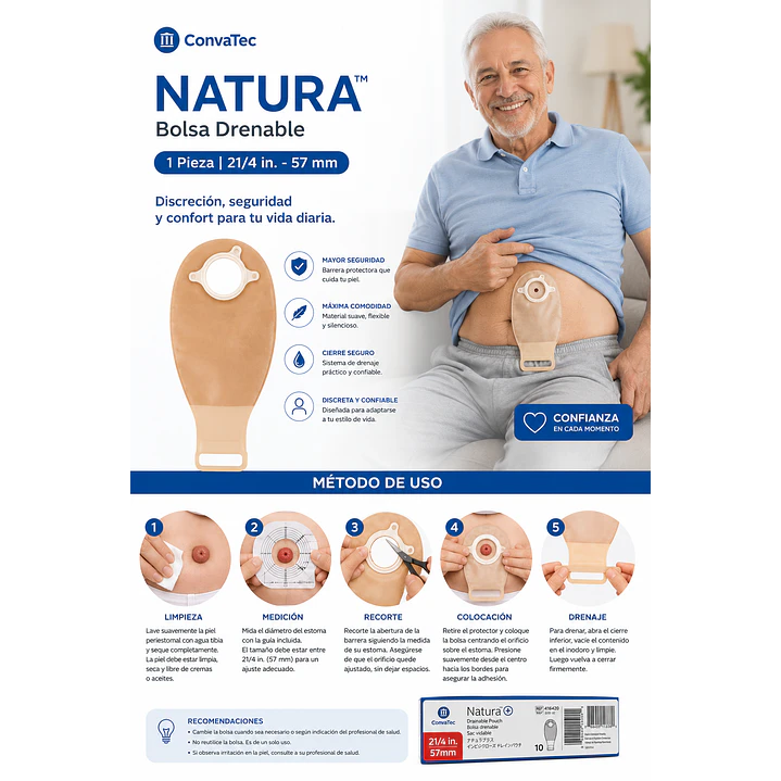 Bolsas Surfit Natura Flex 57mm Convatec Caja x10 6