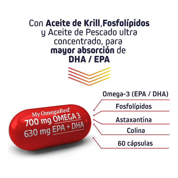 My Omegared Krill Con Fosfolipido X30 Caps Nutrapharm 2