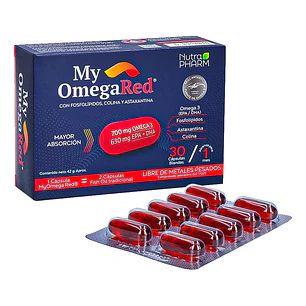 My Omegared Krill Con Fosfolipido X30 Caps Nutrapharm