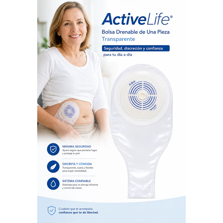 Bolsa Active Life 1 Pieza Convatec 19-64mm Caja x10 3