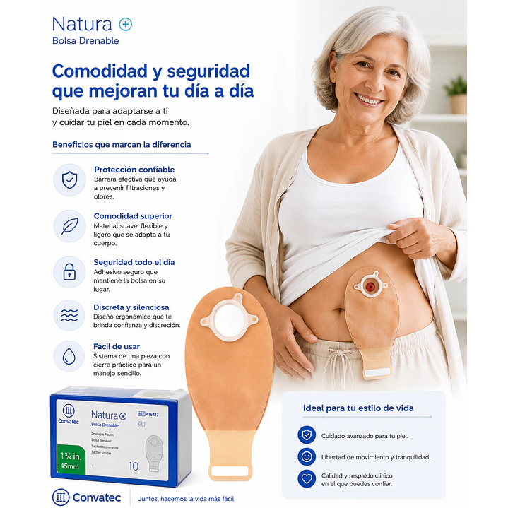 Bolsa Colostomía Opaca 45mm Convatec Caja x10 5