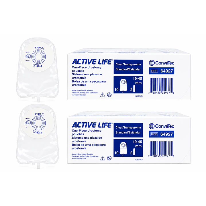 Bolsa Urostomía Active Life Convatec 19mm x10 Pack x2 1
