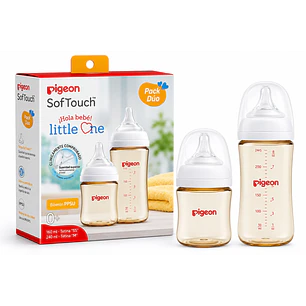 Set de Regalo Bebe Pigeon SoftTouch PPSU Little One
