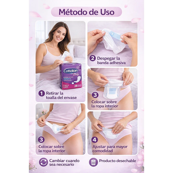 Toalla Cotidian Lady Super Absorción Femenina x28 Pack x10 5