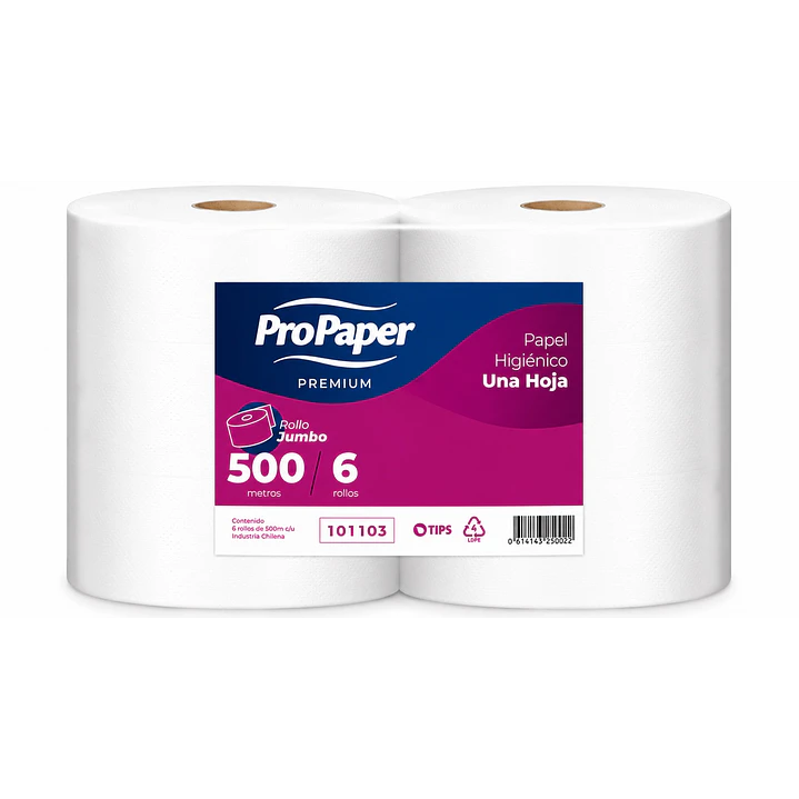 Papel De Baño Industrial 500 Mts X 6 Unidades (3.000 Mts) 1