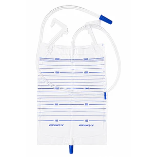 Bolsa Recolector Orina Adulto con Gancho Tubo 90 cm 2000 Ml
