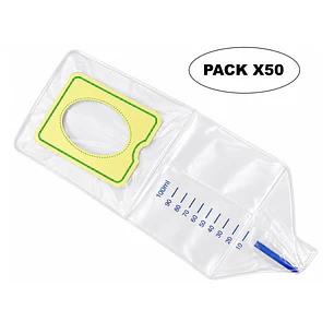 Bolsa Recolectora De Orina Pediatrico 100 Ml Pack X50  