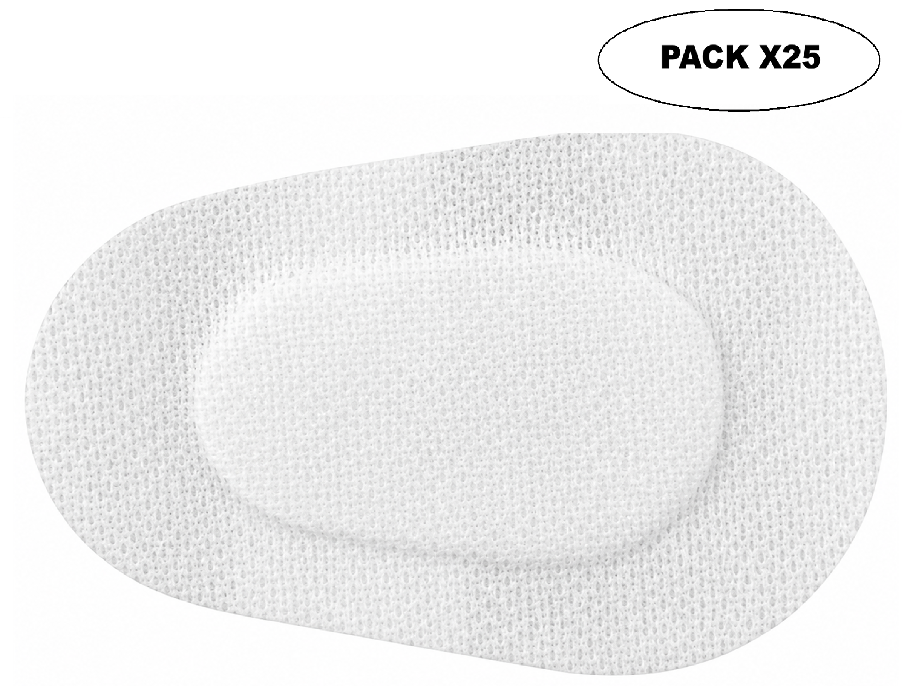 Parche Ocular Esteril 9.5x6.5mm Pack X25