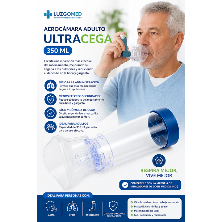 Aerocámara Adulto Ultracega 350ml 7