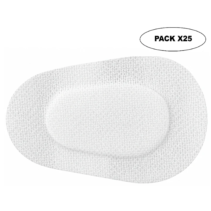 Parche Ocular Adulto 8.5 x 6.0 cm Hipoalergénico Pack x25 1