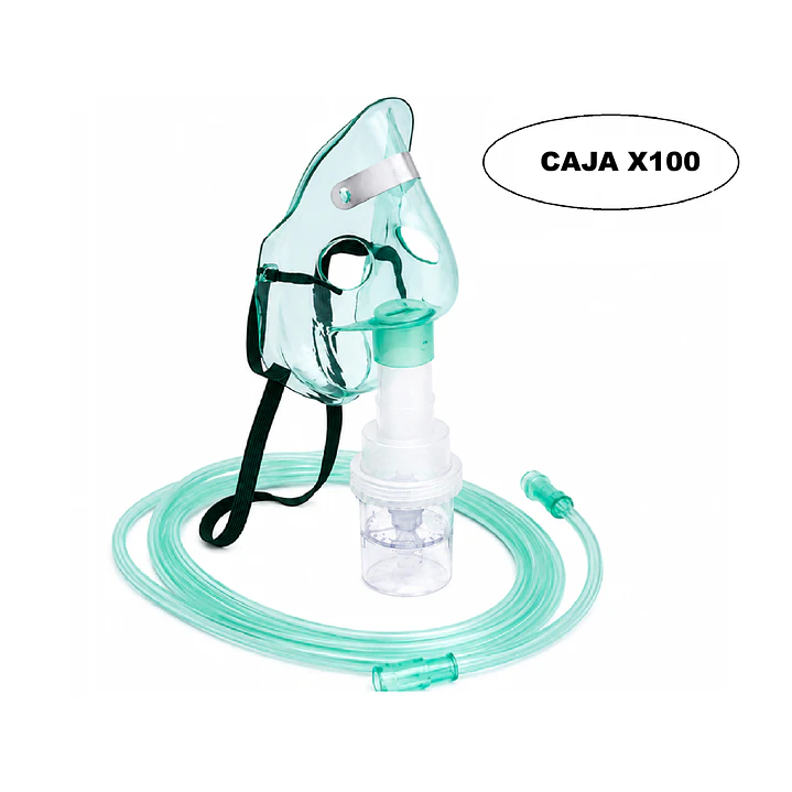 Kit Mascarilla Nebulizador Adultos Caja X100 1