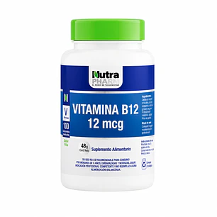 Vitamina B12 Nutrapharm X100 Comprimidos Masticables Premium 