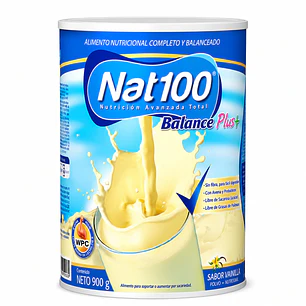 Nat100 Balance Plus 900g Sabor Vainilla