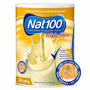Nat100 Triple Fibra Sabor Vainilla 900g
