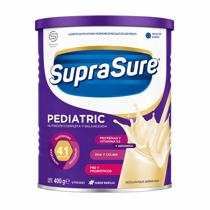 Suprasure Pediatric 400g Suplemento En Polvo - Lireke Vainilla 1