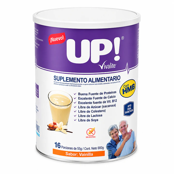 Vivalite Up Con Hmb Suplemento Alimentario Vainilla 900g Pack x3  2