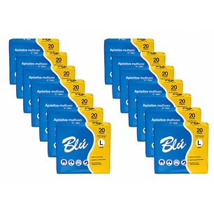 Apósito Blu Toalla Postparto Talla L X20 Unidades PACK X14