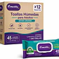 Toallas Húmedas Adultos Comodity Care Extra Grande X45 Caja X12 - Miniatura 1
