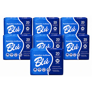 Apósito Blu Toalla Postparto Talla M X20 Unidades Pack X7