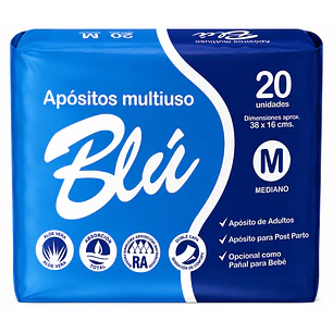 Apósito Blu Toalla Postparto Talla M X20 Unidades
