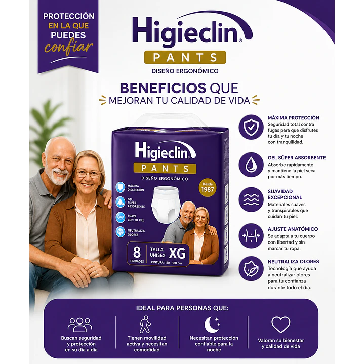 Comodity Pañal Tipo Calzon Talla Xg - 8uds Talle Extra Grande 7