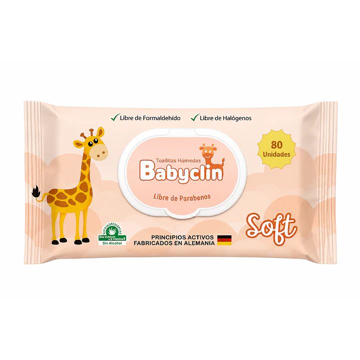 Toallas Húmedas Babyclin Soft X80 Unidades 2