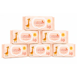 Toallas Húmedas Babyclin Soft X80 Unidades Pack X6