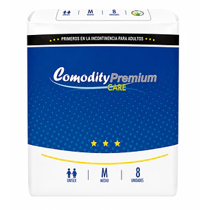 Pañal Adulto Comodity Premium Talla M 8 Unidades Talle Mediano