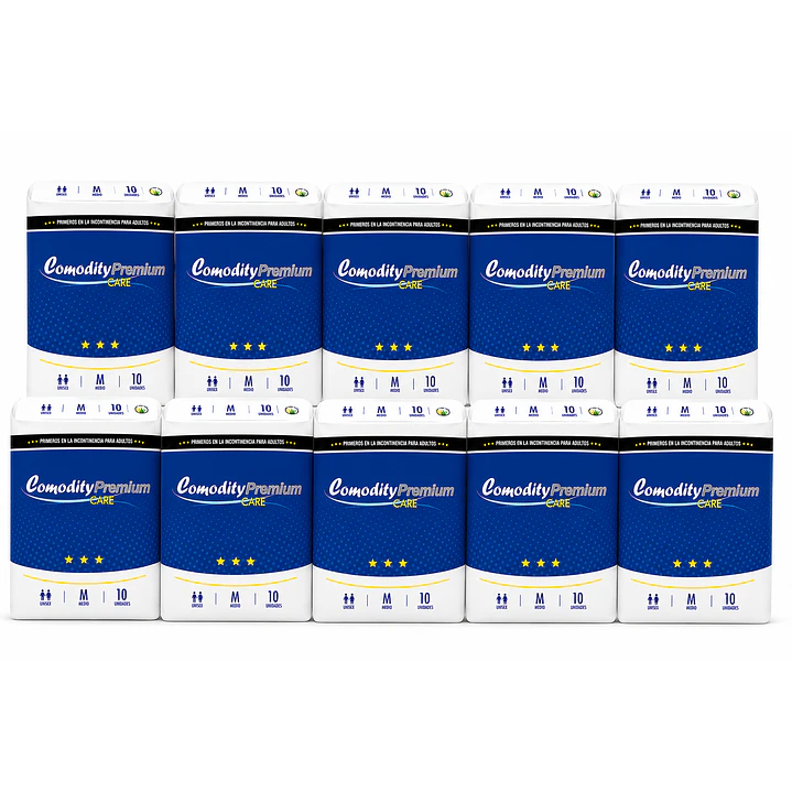 Pañal Adulto Comodity Premium Talla M 8 Unidades Talle Mediano Pack X10 1