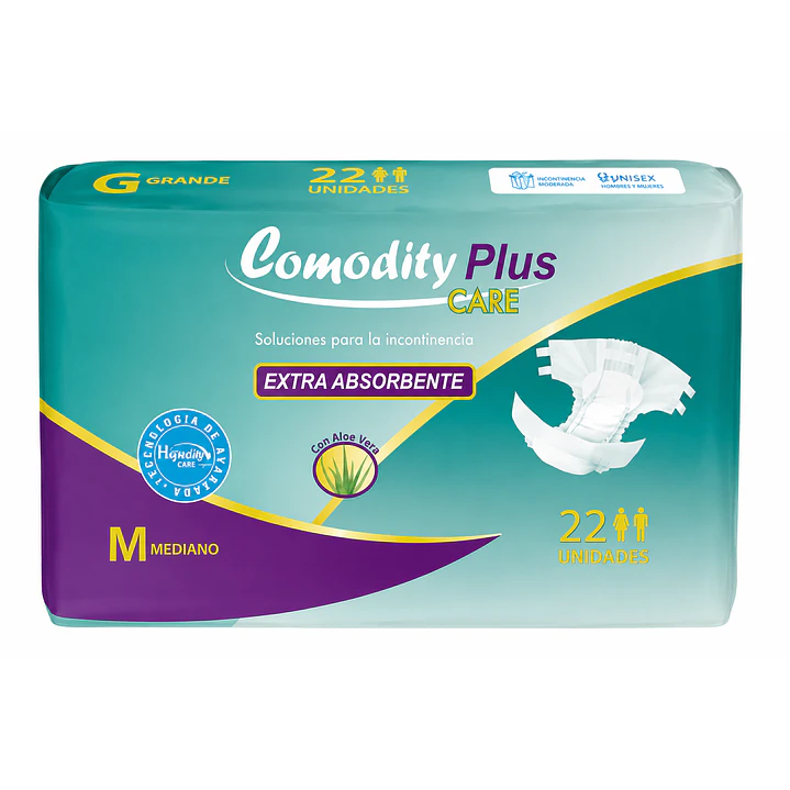 Pañales Comodity Plus Care Talla M X22 Unidades 2