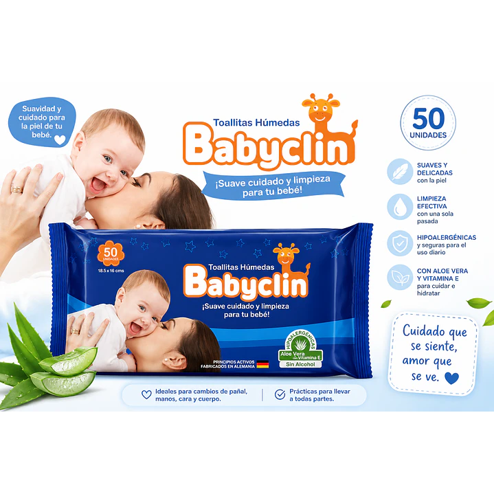 Toallas Húmedas Babyclin Niños X50 Unidades 4
