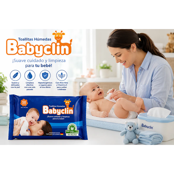 Toallas Húmedas Babyclin Niños X50 Unidades 5