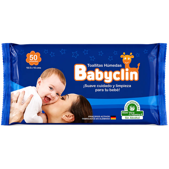 Toallas Húmedas Babyclin Niños X50 Unidades 1